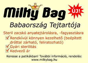 MilkyBag anyatejgyűjtő zacskó hirdetése
